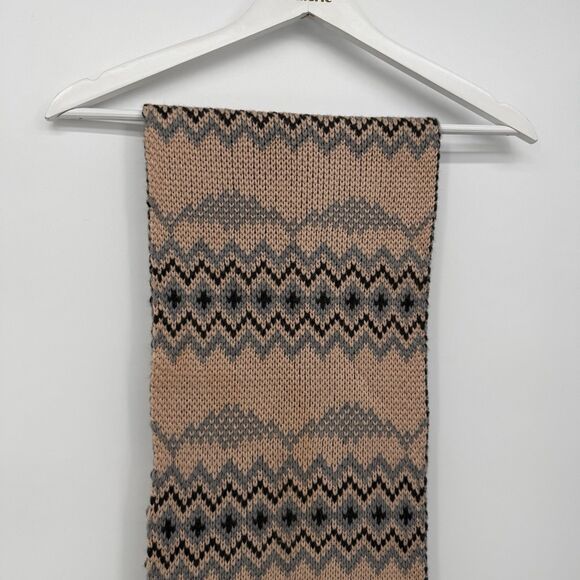 Timberland Pink Multicolor Reversible Acrylic Knit Scarf Long Womens Winter OS - Picture 2 of 11